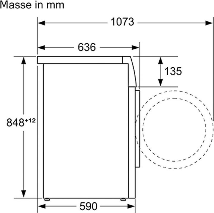 Image du produit Siemens WG56G2M4CH (10 kg, Gauche, Fiche CH)