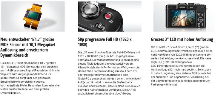 Produktbild Panasonic Lumix LX7