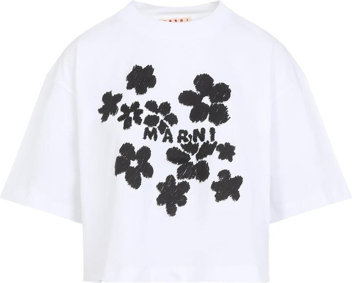 Produktbild Marni cotton t-shirt with flower print (40)