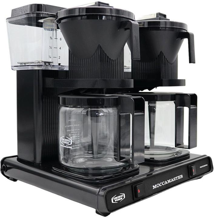 Actual product image Moccamaster Double Coffee Maker Glass KBG744 Black (EU plug)