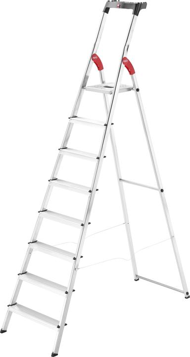 Actual product image Hailo L60 StandardLine, aluminium safety stepladder, 8 steps (Stepladder, 13 cm)