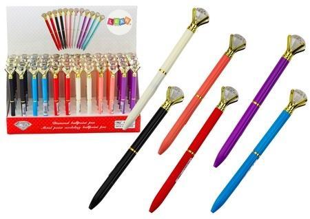 Lean Toys Stift mit Diamant 0,7 mm blau (48 Stück) (Bleu, 48 x)