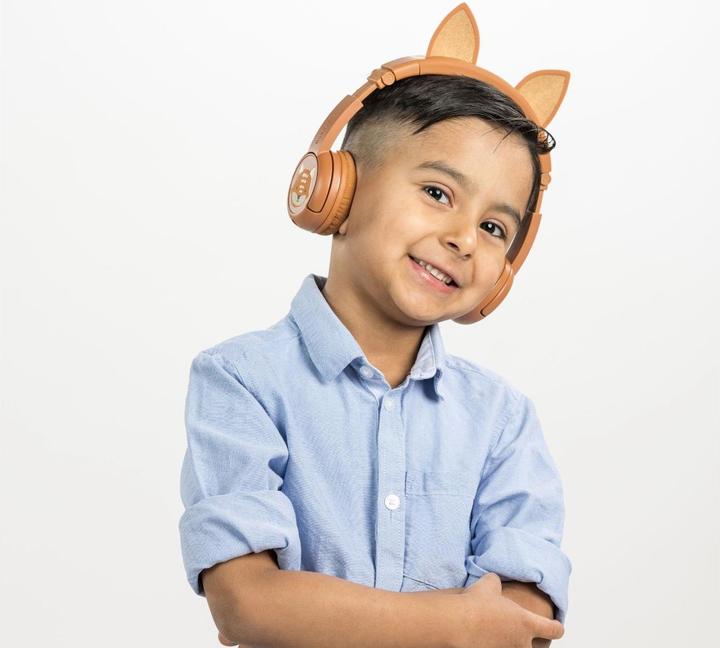 Actual product image Buddyphones kids headphones wireless Play Ears Plus fox (Brown)