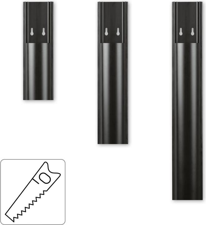 Image du produit Hama Gaine de câble en plastique, demi-ronde (Conduit, 100 cm)