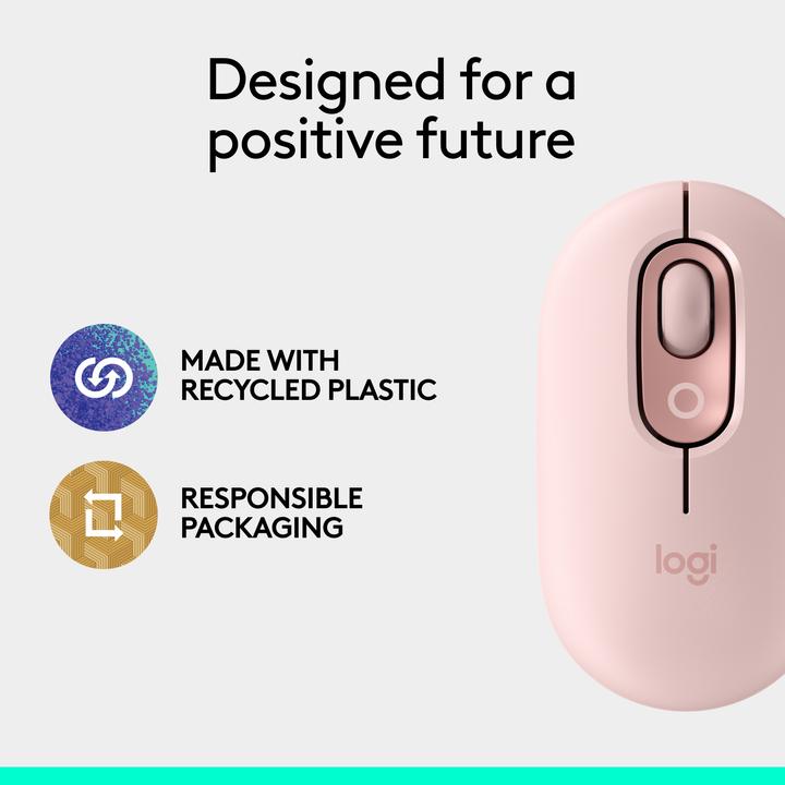 Produktbild Logitech POP Mouse mit personalisierbarem Emoji (Kabellos)