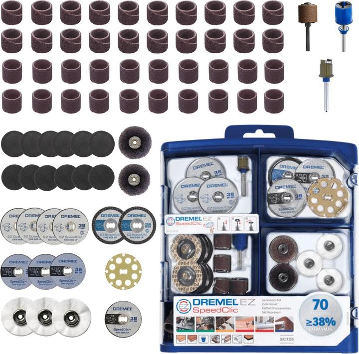 Actual product image Dremel EZ SpeedClic accessory set 70 pcs.