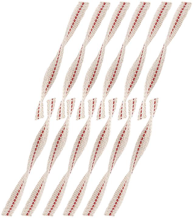 Lunartec 12er-Pack Universal-Dochte für Petroleum-Sturmlampe, 140 x 11,5 x 2 mm