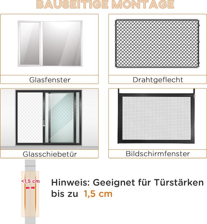 Image du produit PawHut Haustiertür PC White (Chatière manuelle)