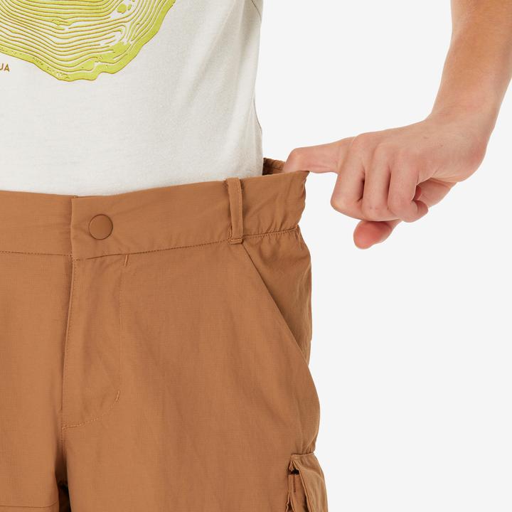 Actual product image Quechua Wanderhose Zip-Off-Hose MH500 Kinder Gr. 122–170 braun (8, 9, 10)