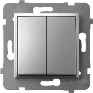 Produktbild Ospel Z.S.E. S.A. ARIA Silver Doppel-Treppenschalter ŁP-10U