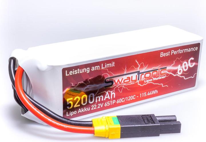 Swaytronic Sway-AM 6S 22.2V 5200mAh 60C/120C EC5 (22.20 V, 5200 mAh)