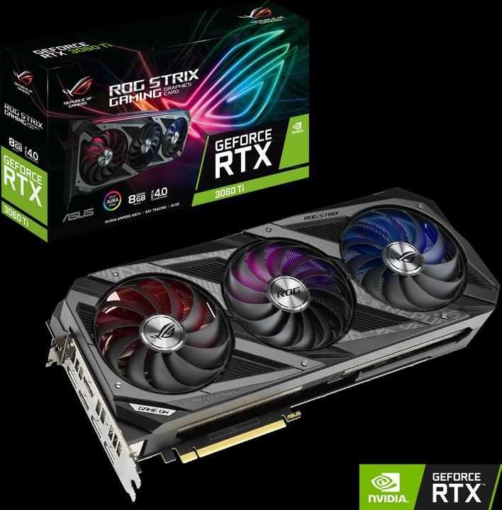 Produktbild ASUS GeForce ROG STRIX RTX 3060 Ti 8G GAMING (8 GB)