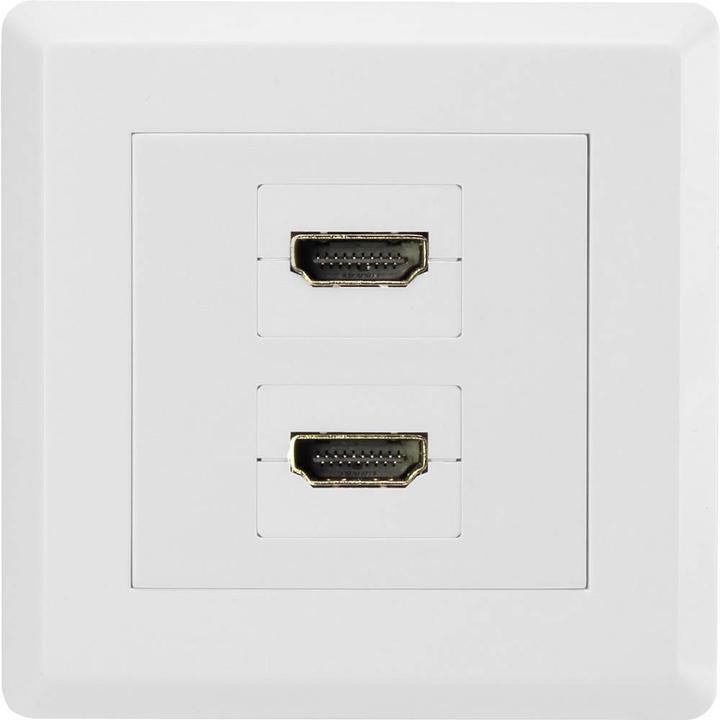 Produktbild Renkforce 2 Port Unterputz HDMI Wandanschlussdose mit Kabel (HDMI)