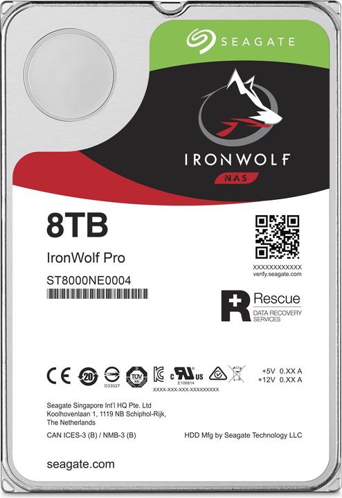 Actual product image Seagate IronWolf Pro (8 TB, 3.5")