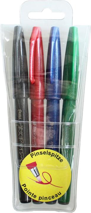 Image du produit Pentel Stylo pinceau, stylo fibre (Multicolore, 1 x)