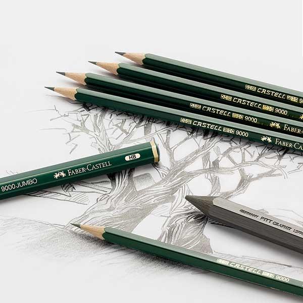 Produktbild Faber-Castell 9000 (2 mm, HB, B, 2B, 4B, 6B, 8B, 6 x)