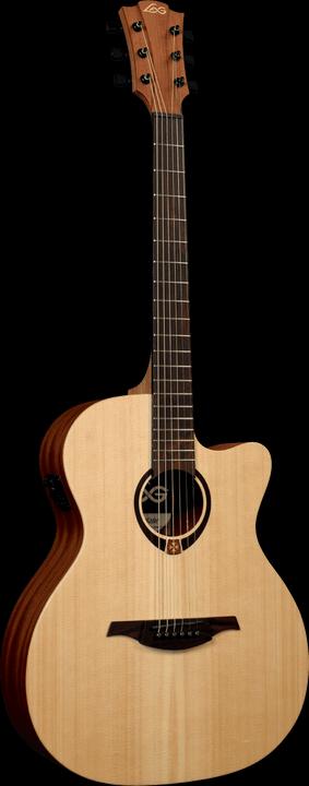 Actual product image LÂG Tramontane T70ACE (Semi acoustic guitar, Spruce, mahogany, Brownwood)