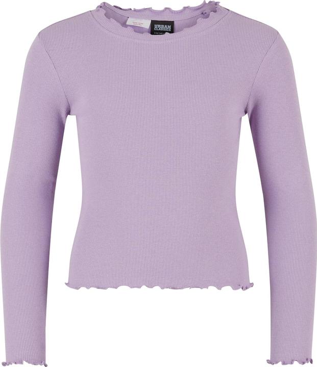 Urban Classics Girls Short Rib Longsleeve - 17204