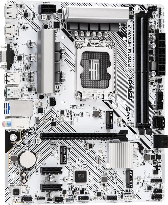 Actual product image AsRock B760M-HDV/M.2 (LGA 1700, Intel B760, mATX)