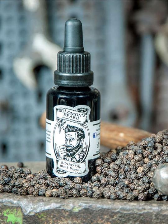 Actual product image Solomon's Beard Beard Oil Black Pepper (30 ml)