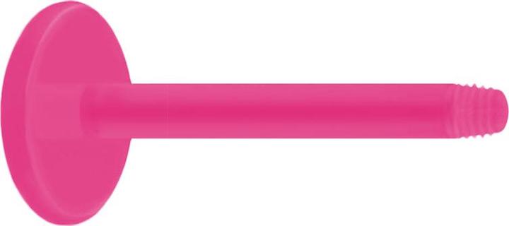 Actual product image Star Piercing Labret rod pink (Acrylic, without brass)