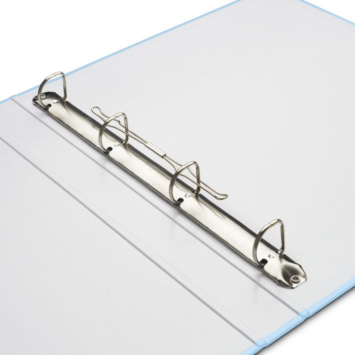 Produktbild Hama Ordner mit 4-Ring-Kombimechanik, 39 mm Rückenbreite, Blau (A4, 39 mm, 1 Stück)