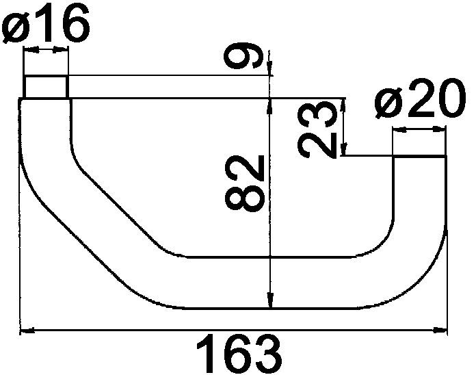 Actual product image Glutz Lever handle 5175 Saarbrücken (Door handle)