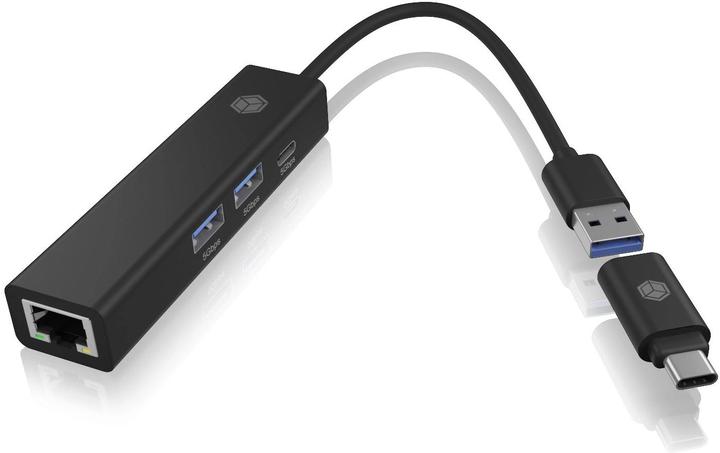 Image du produit Icy Box IB-HUB1439-LAN (USB-A, USB-C, 4 Ports)