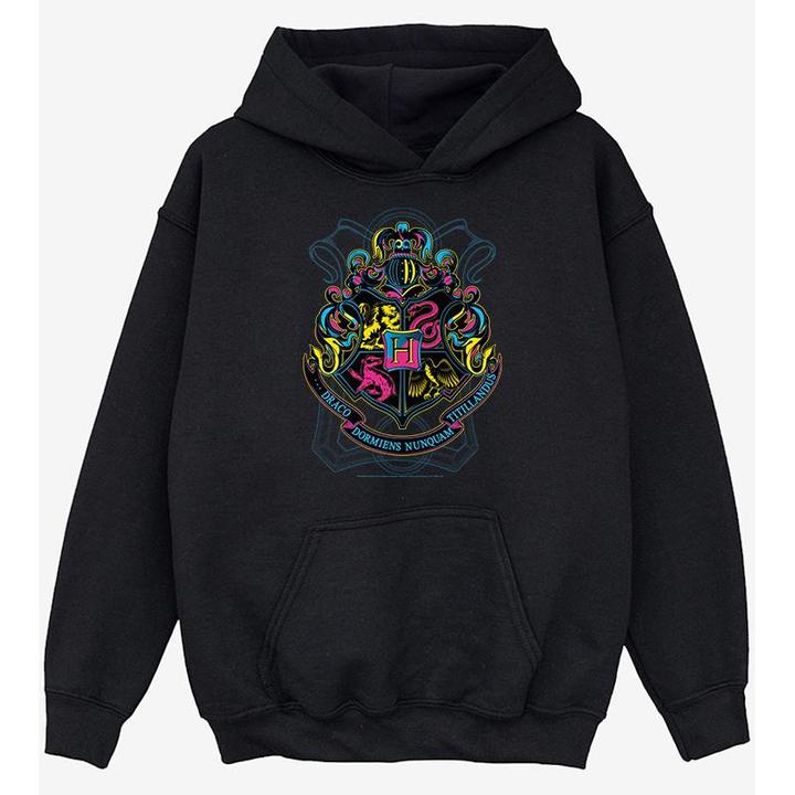 Actual product image Girls Hogwarts Crest Cotton Hoodie (140, 146)