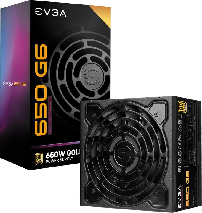Produktbild EVGA Alimentation ATX SuperNova G6 - 650W (Noir) (650 W)