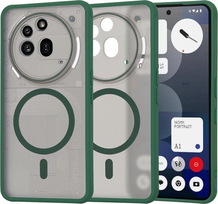 Actual product image Techsuit - HaloFrost MagSafe Series - Nothing Phone (3a) Pro - Midnight Green (Nothing Phone (3a) Pro)