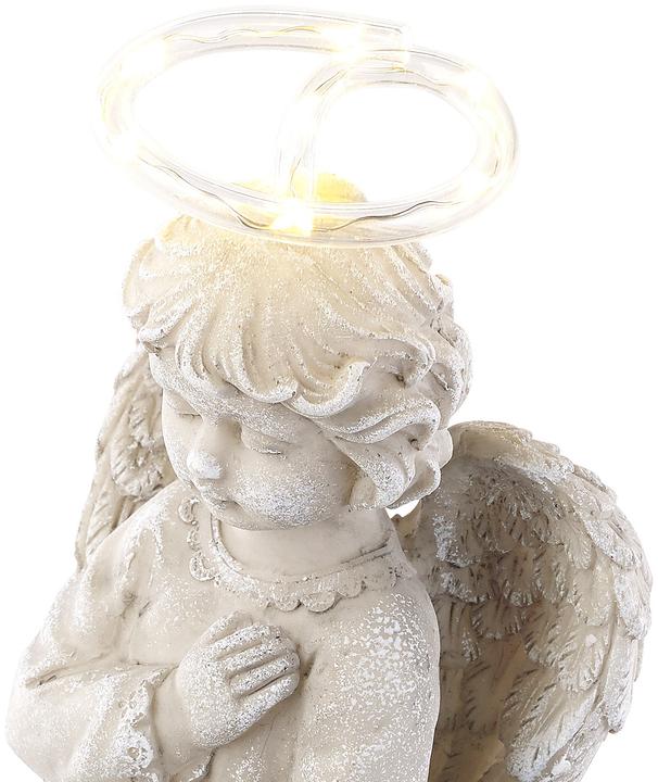 Actual product image Lunartec Guardian angel figure with solar LED light (IP44)