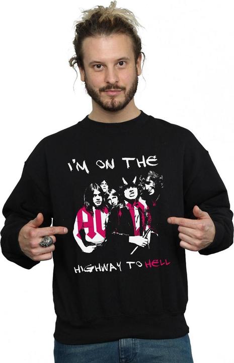 Produktbild AC/DC I'm On The Highway To Hell Sweatshirt aus Baumwolle (S)