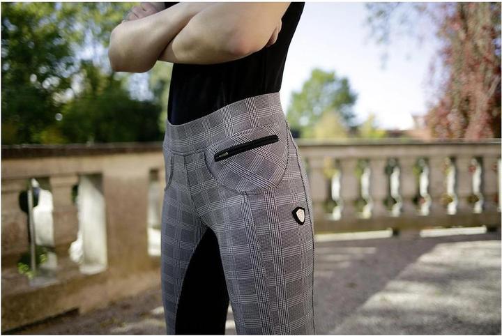 Actual product image Covalliero Riding leggings Superba Glencheck check (42)
