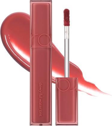 Rom&Nd Dewyful Water Tint Lip Gloss 0.18 fl oz - 03 Rose Longlasting Lip Tint Moisturizing Natural Gloss (03 Rose Longlasting Lip Tint Gloss naturel hydratant)