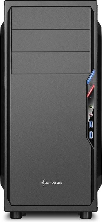 Actual product image Sharkoon VS4-V - Midi Tower - PC - Black - ATX - Micro-ATX - Mini-ITX - 16 cm - 38.5 cm (ATX)