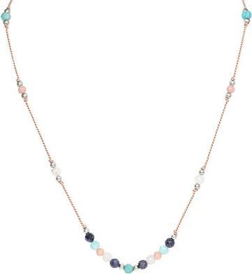 Immagine prodotto Agato Amazzonite. Angelite. Collana in corda di pietra di luna e zaffiro HE36K3S-LP
