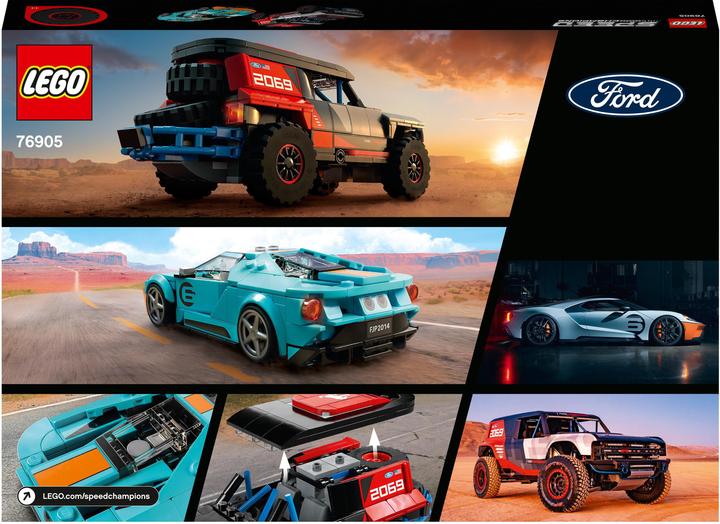 Produktbild LEGO Ford GT Heritage Edition und Bronco R (76905, LEGO Speed Champions)