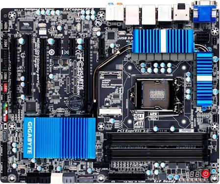 Actual product image Gigabyte Ga-Z77x-Ud5h (LGA 1155, Intel Z77, ATX)