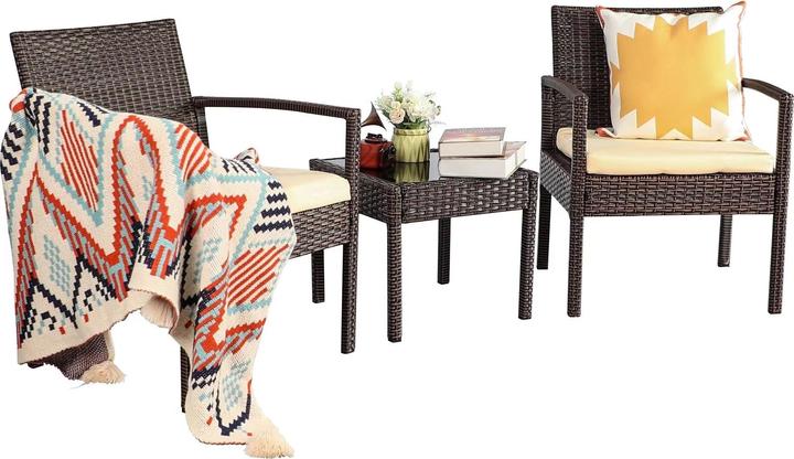 Produktbild HTI-Living Sitzgruppe 3-teilig Santadi (60 cm)