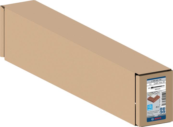 Immagine prodotto Bosch Professional Zubehör Set di scalpelli piatti PRO SDS max-4C, 25 x 600 mm (25 mm)