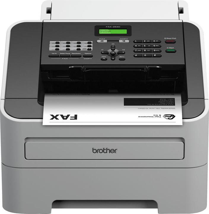 Actual product image Brother FAX-2840 - Fax / copieerapparaat - Z/W - laser - 215.9 x 355.6 mm (origineel) -216 x 406.4 mm (doors (Laser)