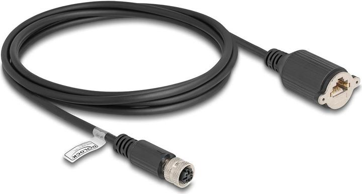 Immagine prodotto Delock Cavo M12 con codice D da presa a 4 pin a presa RJ45 per E (F/UTP, CAT5e, 2 m)