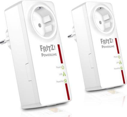 AVM FRITZ!Powerline 520E, starter kit fino a 500Mbit/s, 2 adattatori