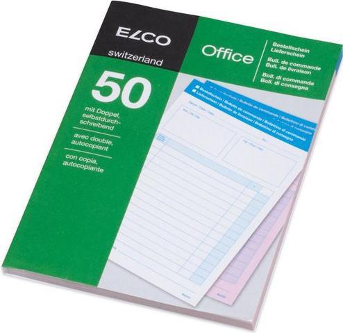 Produktbild Elco Durchschreibeblock Lieferschein/Bestellellung A5 4-sprachig 2x50Blatt (50 x)