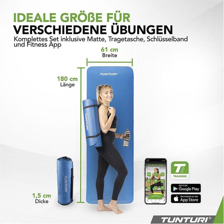 Produktbild Tunturi NBR Fitness Matte (15 mm)