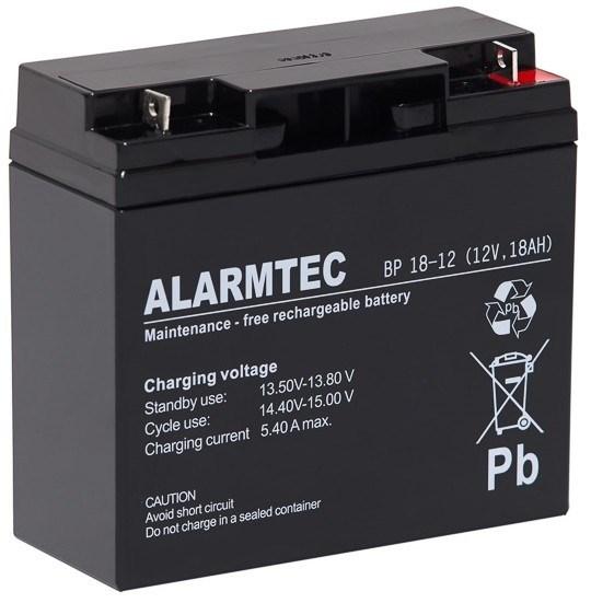 Actual product image No Name ALARMTEC BP series AGM battery 12V 18Ah