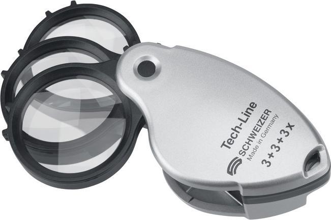 Produktbild Schweizer Optik Präzisions-Klapplupe mit Dreifachlinse