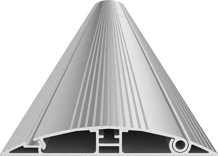 Actual product image Multibrackets M Cable Cover Floor Aluminium 139mm-W 2200mm-L (Cable hole, 220 cm)