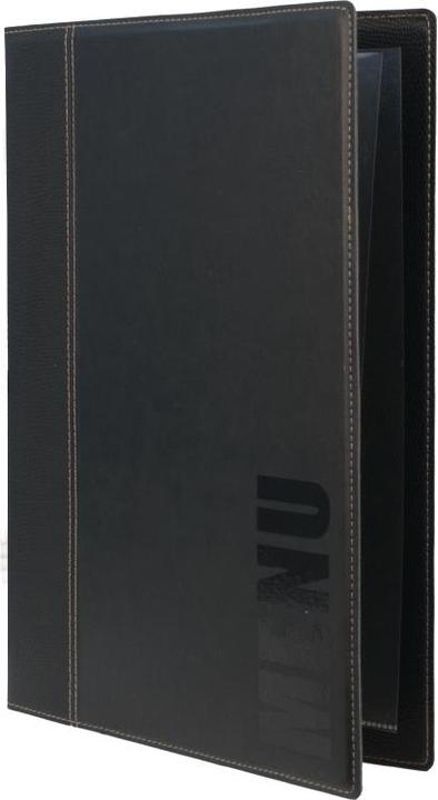 Image du produit Securit Chemise pour menus TRENDY, A4, noir
